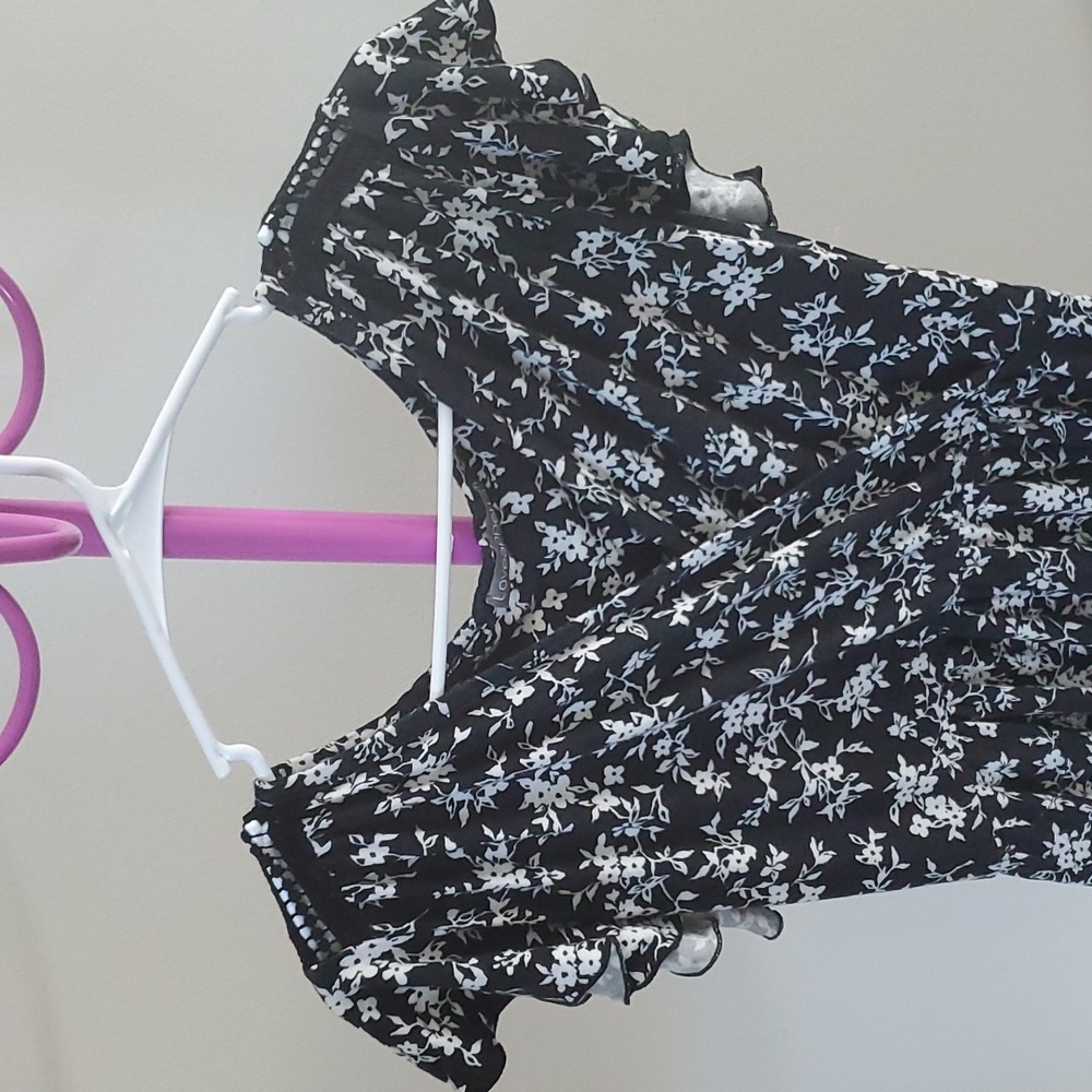 Loveappella Black White Floral Dress sz S - Picture 8 of 8